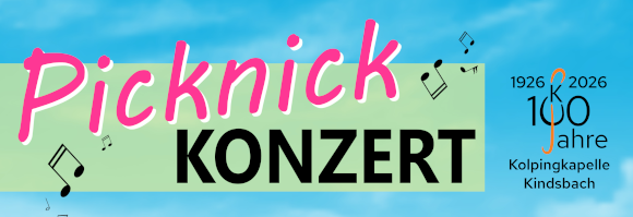 Picknickkonzert am 05. September 2026 um 18 Uhr am Bärenlochweiher Kindsbach